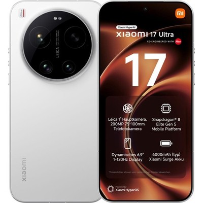 Xiaomi 17 Ultra 512 GB White Dual SIM Smartphone Handy Mobiltelefon NEU OVP