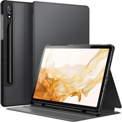 Case for Samsung Galaxy Tab S8/S7 11-Inch with S Pen Holder, Slim Folio Stand