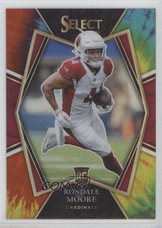 2021 Select Premier Level Tie-Dye Prizm 18/25 Rondale Moore #158 Rookie RC 0jk3