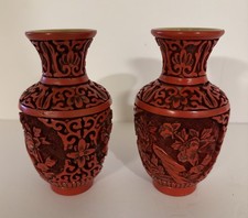 红色黄铜主中国古董花瓶| eBay