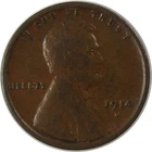 1914 D Lincoln Wheat Cent F Fine Penny 1c Coin Collectible SKU:I23700