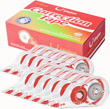 White Correction Tape, Easy to Use Applicator for Instant Corrections Wrong Writ