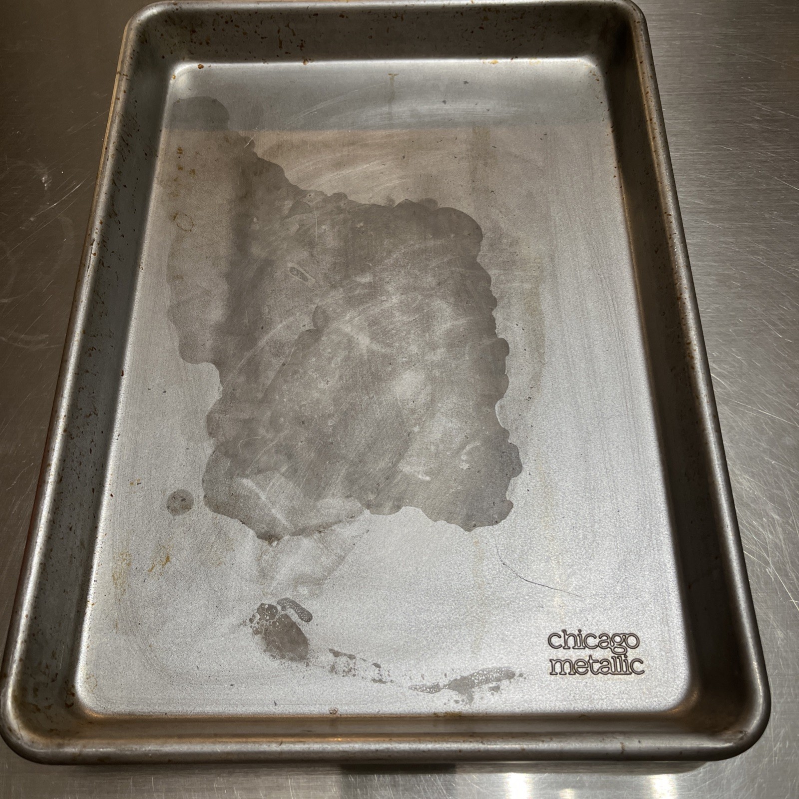 Chicago Metallic Sheet Pan,Aluminum, 16 Gauge 9-1/2x13 Chicago Metallic 40450