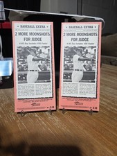Aaron Judge 2018 Topps Heritage Bazooka Ad Panel Moonshots 9A And 9B Trout 