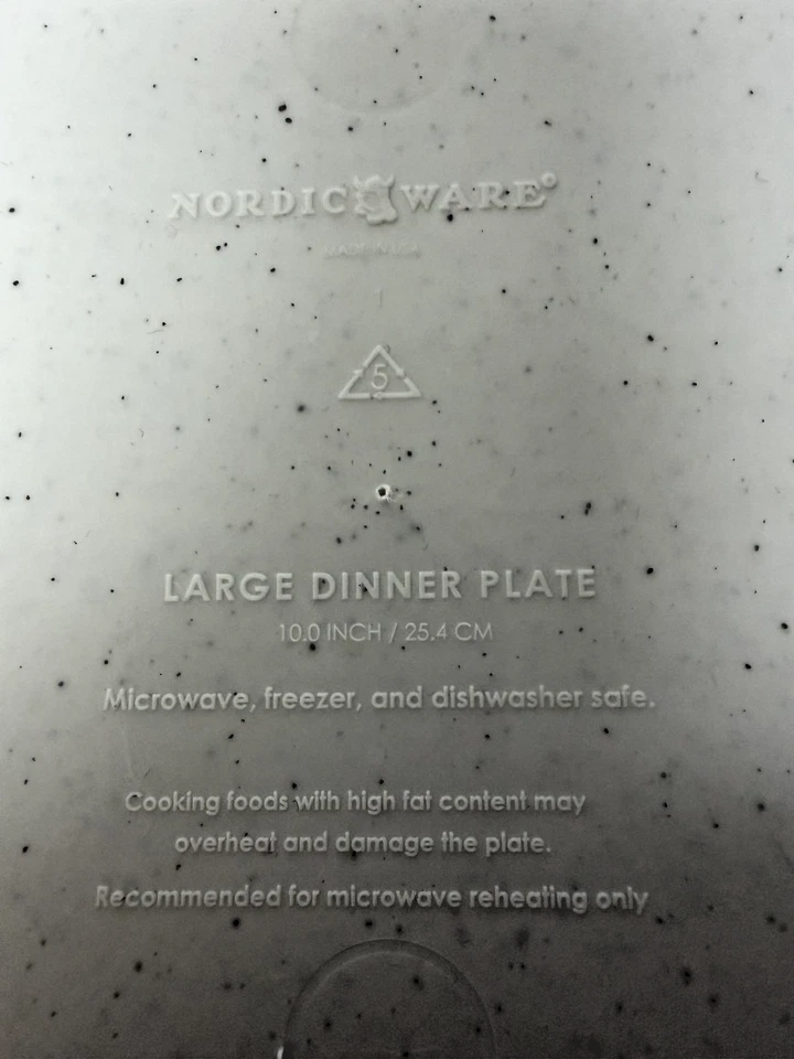 Set of 8 Nordic Ware 10" Microwave-Safe Dinner Plates - Image 4 of 4