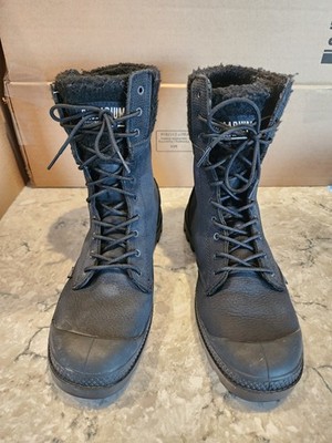 PALLADIUM  BAGGY PILOT LACE UP BOOTS  BLACK 96432-001- Women SIZE 8