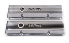 Edelbrock Elite Ii Valve Covers 4262 Short Finned Polished Aluminum Sbc Pair Edelbrock Elite Ii Valve Covers 4262 Short Finned Polished Aluminum Sbc Pair