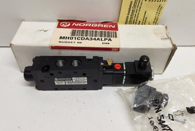 NEW IN BOX! NORGREN 24V 1/8'' 5PORT DIRECTIONAL CONTROL SPOOL VALVE MH01CDA34ALPA
