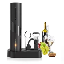 Electric Wine Opener Set, A 4-in-1 Multifunctional Wine Accessory Kit, includ...