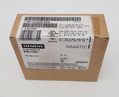 Siemens 6ES7972-0BB52-0XA0 PROFIBUS CONNECTION 6ES79720BB520XA0 *NDA AVAILABLE*