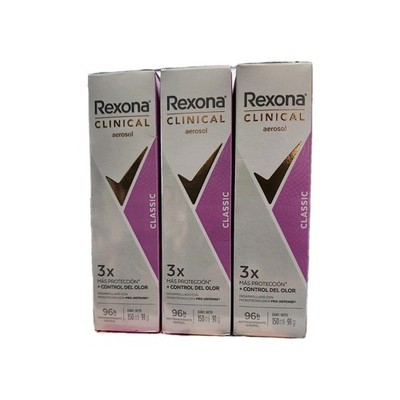 Rexona 3pk clinical expert classic antiperspirant spray for women 150 ml each