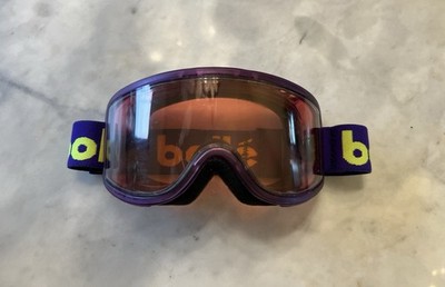 Bollé Kids Adjustable Lightweight Ventilated Purple Ski Goggles Orange Lens