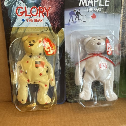 NIP 1999 McDonalds Teenie Beanies Set of 3 International Bears - Picture 2 of 4