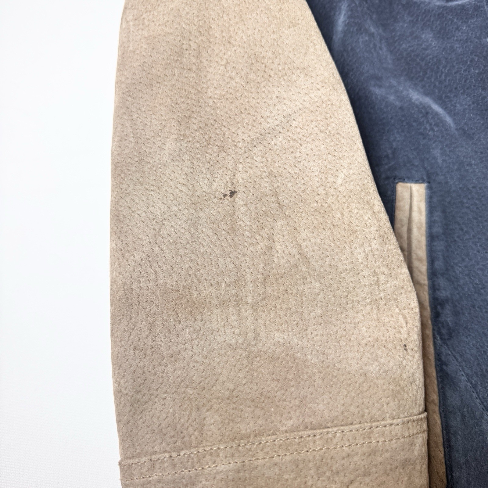 Vintage Basic Equipment Suede Leather Varsity Bom… - image 8