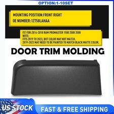 For Ram 1500-3500 14-18 Front Passenger Right Side Door Body Molding Trim 1-10x