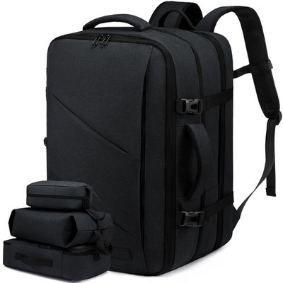 Expandable Travel Backpack 53x34x23cm Anti Theft Laptop 17 Zoll