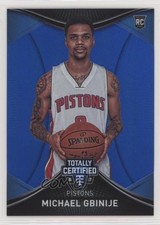2016-17 Panini Totally Certified Rookies Blue 18/99 Michael Gbinije #133 fm0