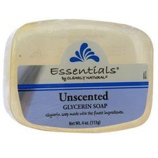 Savon barre glycérine Clearly Natural Essentials non parfumé 4 oz