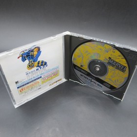 Marvel Super Heroes Sega Saturn with Spine Card and Manual Japanese