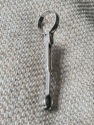 1920er Sterling Silber Zigarettenetui Klemmring vor Patent angemeldet Flapper Ära