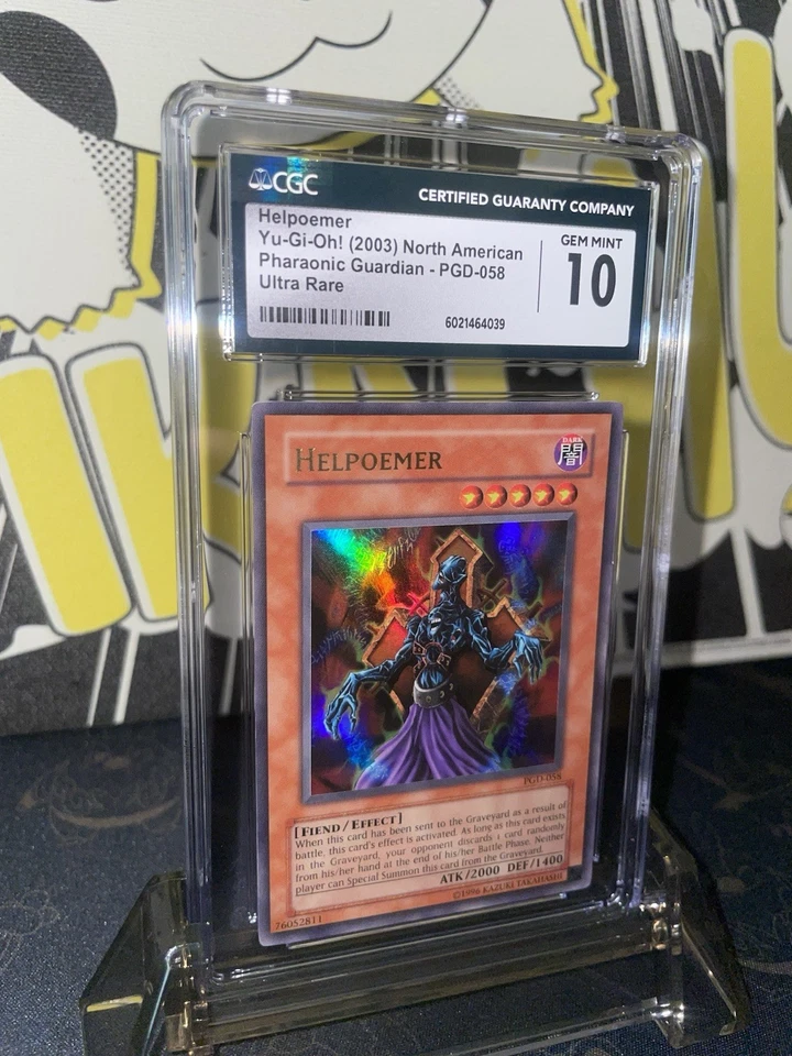 2003 Yugioh Pharaonic Guardian Helpoemer UR - CGC 10 - Image 2 of 4