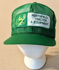 VTG John Deere Trucker Hat Northfield Tractor Mesh Snapback Cap USA Made⁠