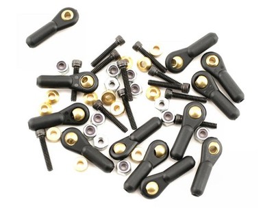 DuBro 4-40 Heavy Duty Ball Link Set (Black) (12) [DUB2263]