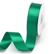 1 inch x 25 Yards Double Sided Jade Satin Ribbon for Gift Wrapping Hair Bows