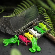5pcs Simulated Soft Frogs Baits Topwater Frogs Lures Set with Hook 3.7cm/4.7cm