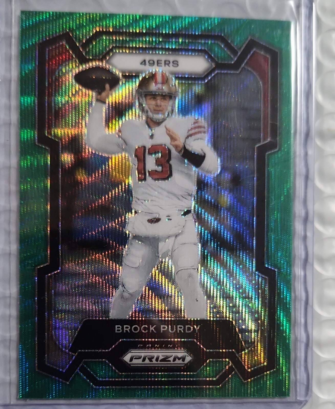2023 Panini Prizm - Brock Purdy #266 Green Wave Prizm