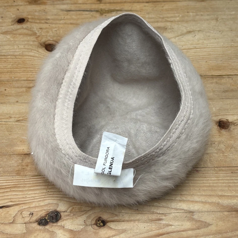 Sombrero boina vintage Kangol Angora mezcla de lana beige desnudo - Hecho en Inglaterra Foto 4 de 4