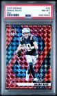 2025 Panini Mosaic Drake Maye Red Prizm #28 PSA 8 NM-MT