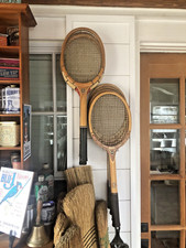 Vintage Wood Tennis Racquet Lot CHOOSE QTY Antique Retro Wall Art Sports Decor