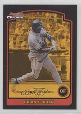 2003 Bowman Chrome Gold Refractor 35/170 Brian Jordan #65 nd3