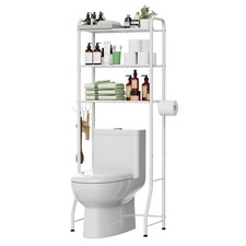 Over The Toilet Storage Rack Metal 3 Tier Bathroom Organizer Shelf with Paper