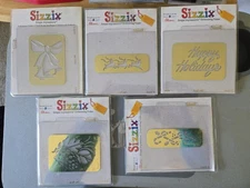 Sizzix Simple Impressions Embossing Christmas Folder Lot