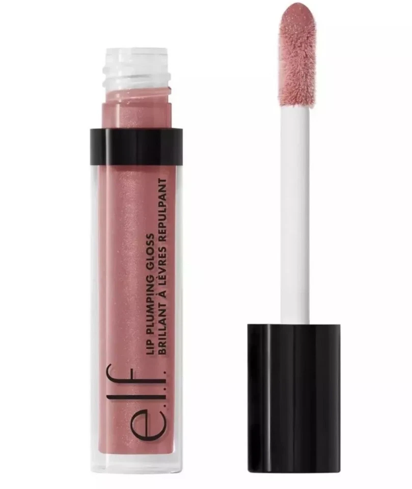E.l.f. Lip Plumping Gloss, High-Shine Liquid Lip Color Mauve Lady New Sealed