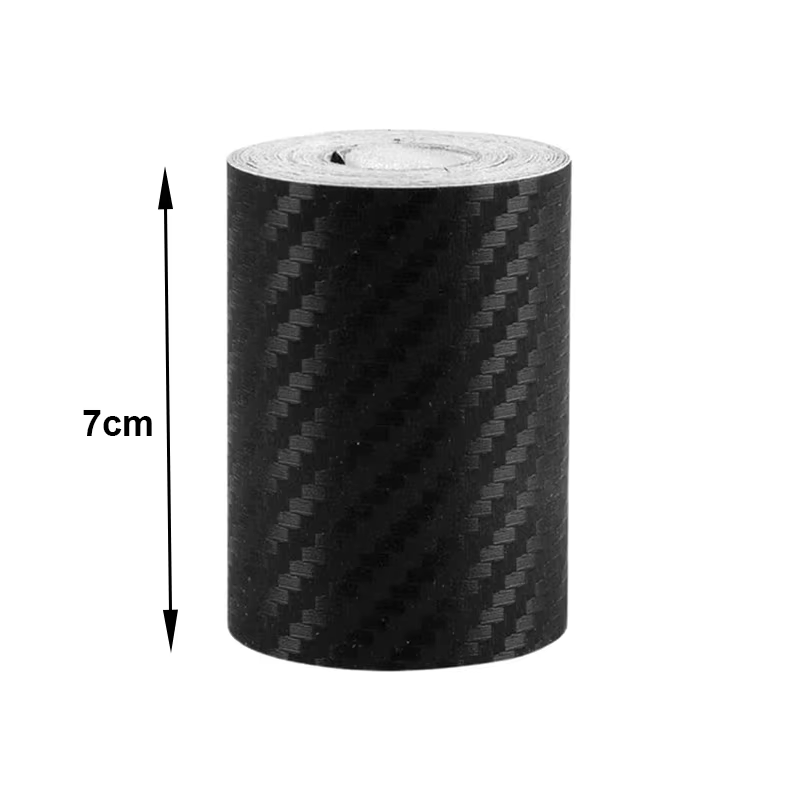 1-10M Car Door Edge Anti-Scratch Tape Black 3D Nano Carbon Fiber Universal Car S