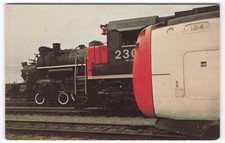 Canadian National Railways Montreal Turbo-Train Diesel Steam Postcard 1960s CN