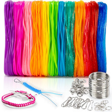 Plastic Lanyard String Kit - Lanyard Making Kit,Plastic String Lacing Cord for B