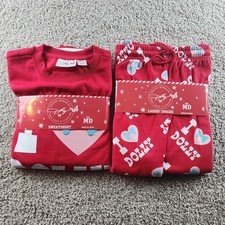 Dolly Parton I DOLLY DG CHRISTMAS MEDIUM Sweatshirt pants RED SET NEW