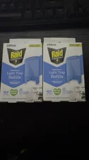 2 Packs Raid Essentials Flying Insects Light Trap Refill Cartridges Pet Friendly