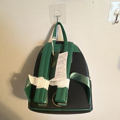 Loungefly Wicked Elphaba Black and Green Striped Backpack Loungefly Wicked Elphaba Striped Backpack Black Green Bag  main image 2