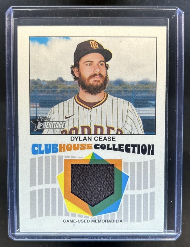 2026 Topps Heritage Dylan Cease Clubhouse Jersey #CCR-DCE Padres