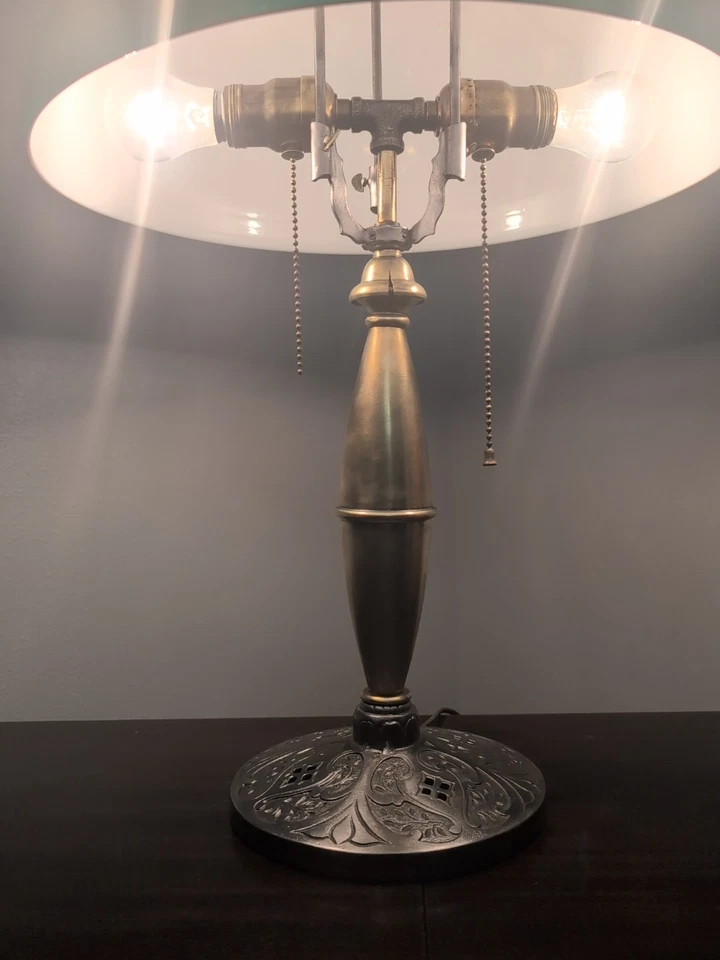 1916 Antique PITTSBURGH LAMP, BRASS & GLASS CO. Table Lamp - Image 2 of 4