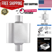 Universal Mufflers Performance Automotive Exhaust Muffler Single Chamber Ce...
