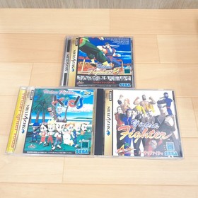 Sega Saturn Console with 6 games & 2 controllers NTSC-J Japan white HST-3220