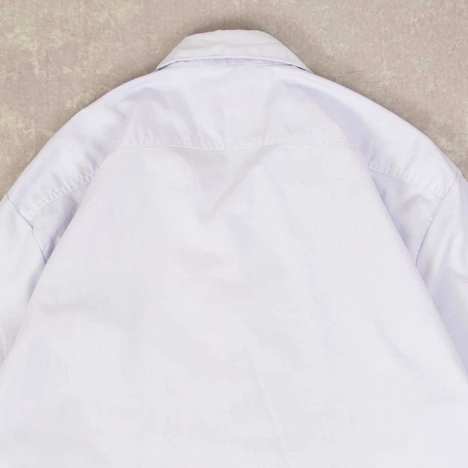 Camisa Guayabera Cubana Vintage Años 80 L Para Hombre Azul Claro Cuello Campamento Foto 4 de 4