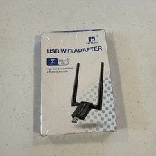 1300Mbps USB WiFi Adapter with Dual 5Dbi Antennas - Fast, Reliable Connectivity