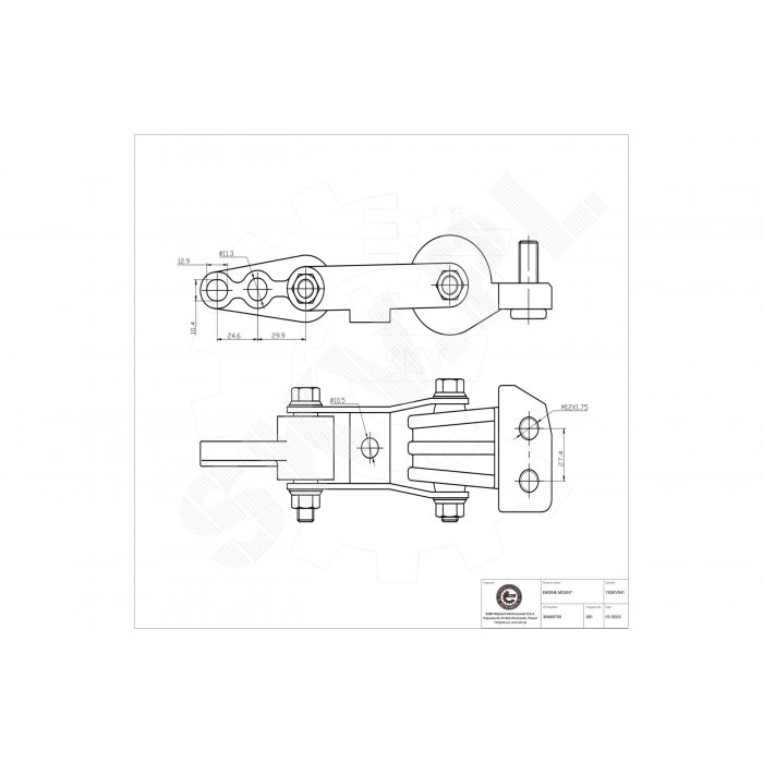 Support moteur avant gauche 6842253 silentbloc pour Volvo XC70 XC90 SUV